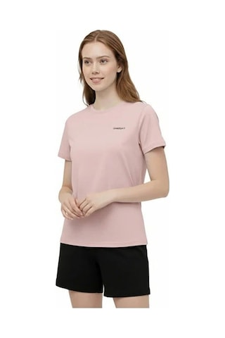 Lumberjack Wl Wb C Neck 11ct122 5fx Kadın Açık Pembe Kısa Kol T-shirt