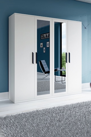 Metalia Gm 051 4 Kapaklı Aynalı Gardrop