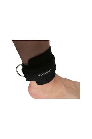 D Ring Fitness Ayak Bileği Ağırlık Çalışma Kemeri 1 Çift Siyah