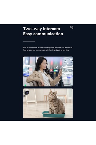 Akıllı Güvenlik Kamerası 1080p Kablosuz Kameralar Ev Dış Mekan Güvenliği Hareket Algılama Gece Görüşü İki Yönlü Ses