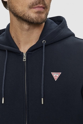 Guess Erkek Gj İnce Fermuar Kapüşonlu Sweatshirt - Lacivert Lacivert