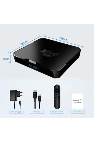 Laxsam M98 Pro Android 10.0 2 GB 16 GB 4K 3D Wifi Android Akıllı Tv Box