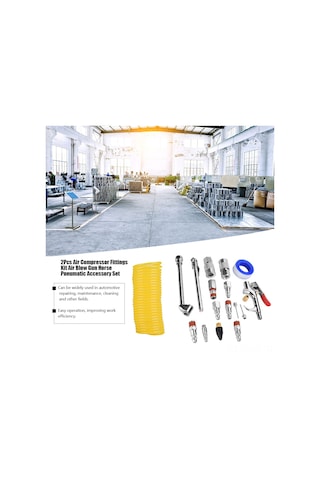 Ximistore9 20 Parça Hava Kompresör Aksesuar Seti - Pnömatik Toz Ve Hava Blower Aleti - Otomotiv Tamir Ve Bakım Gereçleri