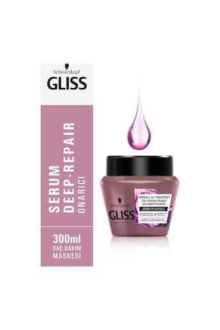 Gliss Serum Deep Repair Onarıcı Saç Bakım Maskesi 300 ML