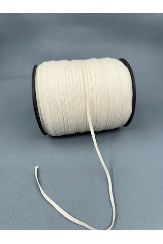 4 Mm Askılık Grogren Şerit 5 Metre - Ekru