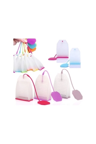 Silikon Çay Demleme Poşeti Çok Renkli