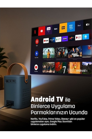 Jeero Hy6 Ev Sinema Projeksiyon Cihazı Ayak -türkçe Menü