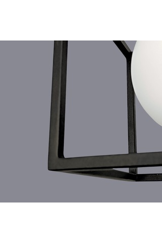 Belet Glop Başlıklı Siyah Sarkıt Avize Siyah