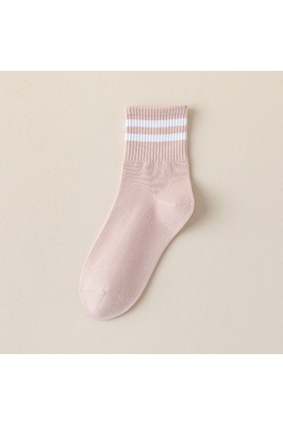 Lemestar Kadınlar İçin Yüksek Kaliteli Pamuklu Orta Boru Socks, Isı Sağlar, Konforlu Ve Dayanıklı, Sonbahar/kış Günlük Kullanıma Uygun Pembe