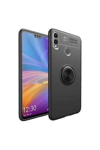 Huawei Honor 8C Kilif Yüzüklü Tam Korumali Silikon Kapak 418888098