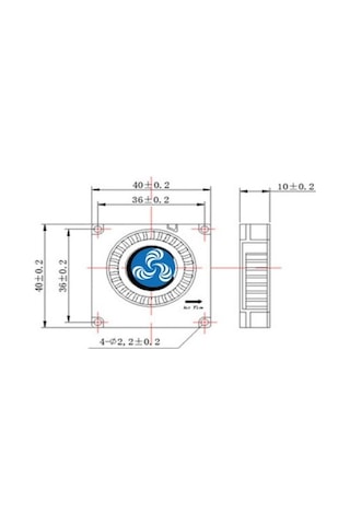 Mr-217a Fan 40x40x10 5v 4010 Salyangoz Fan 0,11a