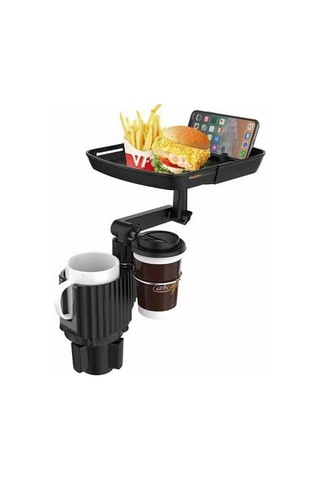 Zore C003 2 In 1 Araç Bardak Tutucu-Siyah