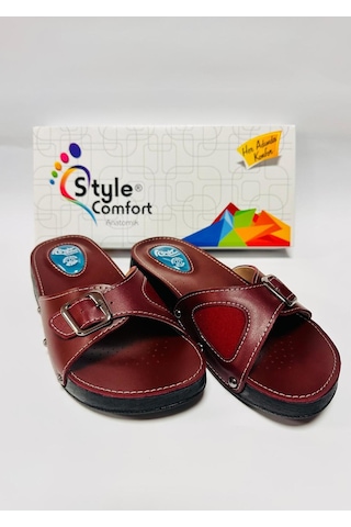 Style Comfort Tek Tokalı Terlik Bordo