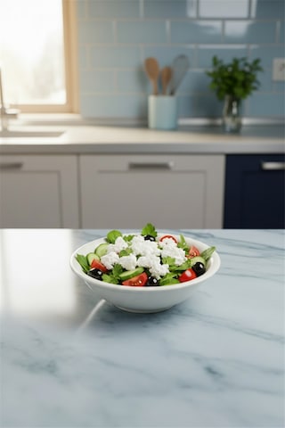 6'lı Valencia Salata Kasesi 22cm Dijital Valeria-b Rinart Krem