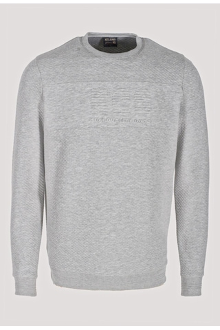Erkek Sweatshirt Grimalnj Kabartma Baskılı Bisiklet Yaka Logo Detay Cotonel Kumaş Sweat Ncs Jeans 1614-grimelanj Gri Melanj