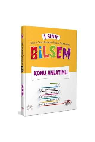 Editör 1.sınıf Bilsem Hazırlık Kitapları Seti