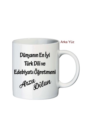 Edebiyat Öğretmenine Öğretmenler Günü Hediyesi Isimli Kupa Bardak (389370436)