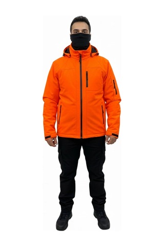 Mysia Outdoor Turuncu Soft Shell Mont Çift Kat Polarlı Turuncu