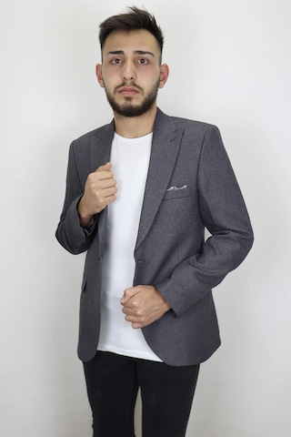 Dmctekstil Duayen Erkek Camel İtalyan Kesim Dar Kalıp Tek Düğme Yazlık Blazer Ceket Füme