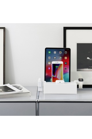 Alldock Wireless Kablosuz Şarj Standı - Beyaz
