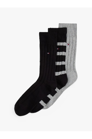 Tommy Hilfiger Tommy Hılfıger Erkek 3 Lu Çorap 701235377-002 Çok Renkli