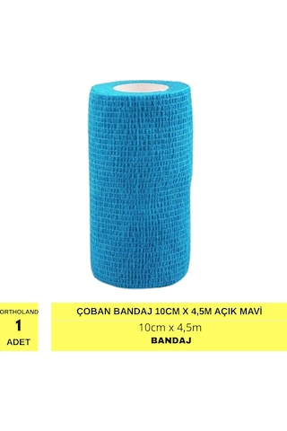Ortholand Çoban Bandaj 10cm X 4,5m Açık Mavi 1 Adet