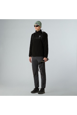 The North Face M Glacier Fleece 1/4 Zip Jacket Erkek Polar-30541 Siyah
