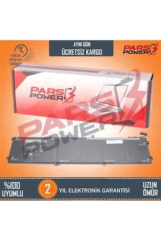 Dell Uyumlu XPS 6GTPY, 62MJV, M7R96 Batarya - Pil (Pars Power) mSata SSD'li Model 6 Hücre 357640