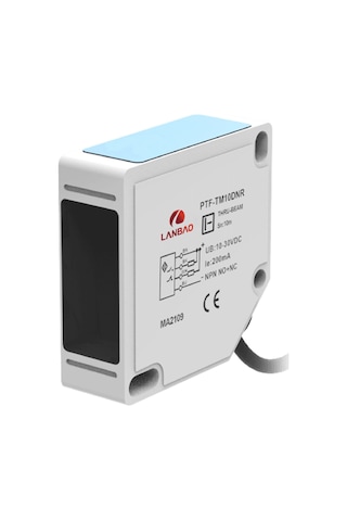 Lanbao Ptft-bc100dpr ,kübik/1mt Pnp-no/nc 4-kablo Cisim Fotosel