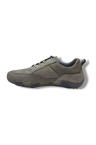 Sayar 362-26 Hakiki Nubuk Deri Comfort Casual Erkek Ayakkabı Gri