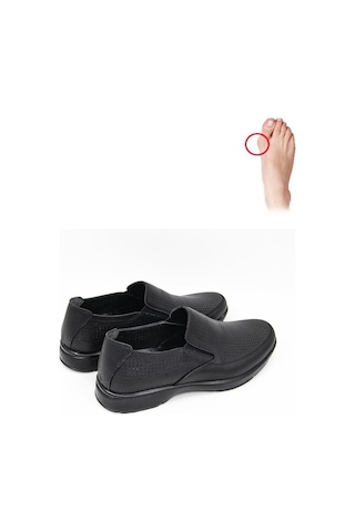 Ceyo 9925-49 Erkek Comfort Ayakkabı - Siyah Siyah