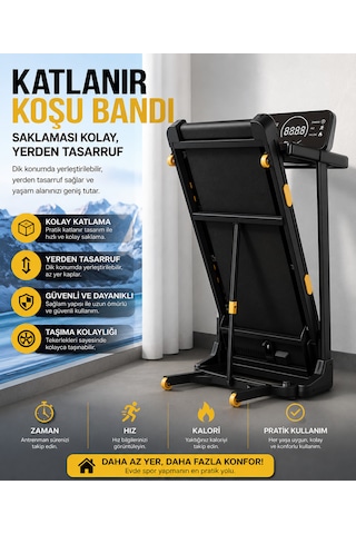 Raiden Kb-900 4hp Yürüme Ve Koşu Bandı 10 Katmanlı Bluetooth Koşu Cihazı Aleti Kademeli Otomatik Eğim