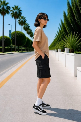 Alexandergardı Basic T-shirt Bej