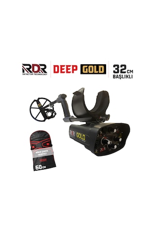 Rdr Gold Dedektör Altın Dedektörü - 18khz 32cm Başlıklı Ve Ninja Xxl Çanta Hediyeli Paket