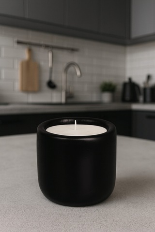 Dekoratif Kokulu Mum Love Siyah