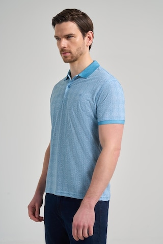 Koyu Turkuaz Kısa Kol Baskılı Pike Polo Yaka Cepsiz Esnek Casual Slim Fit Tişört 1011250150 Koyu Turkuaz