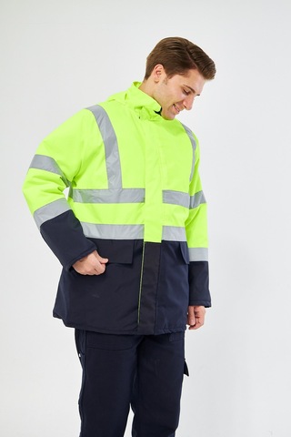 Parka Yeşil Lacivert Sarı