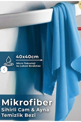 Mikrofiber 4'lü 40 40 Su Emici İz Bırakmayan Antibakteriyel Cam T