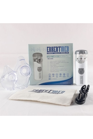 Erkentmed Ne-M02 Şarjlı Mesh Nebulizatör Şarj Edilebilir Taşıma Ç