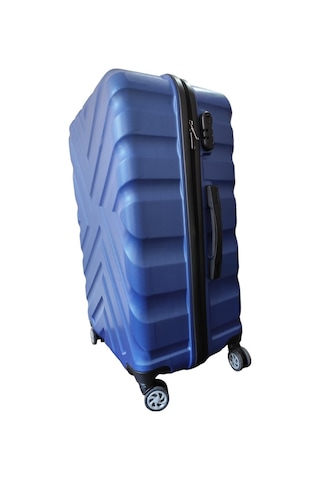 %100 Abs Kullanışlı Darbeye Dayanıklı Bavul&valiz Büyük Boy Lacivert