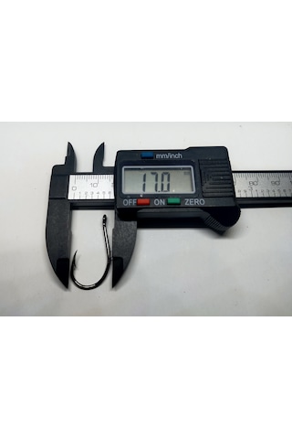 Powerex Chinu With Ring Tırnaklı 2/0 no. Delikli Paslanmaz Black