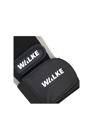 Walke M Beden Bilek Bandajlı Gri Ağırlık Body Fitness Eldiveni