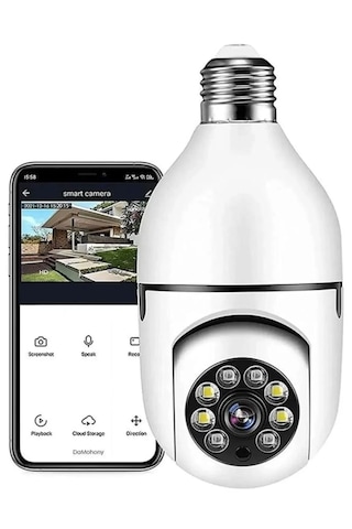 Wi-fi Özellikli 360 Derece Harekete Duyarlı Gece Görüşlü Kamera