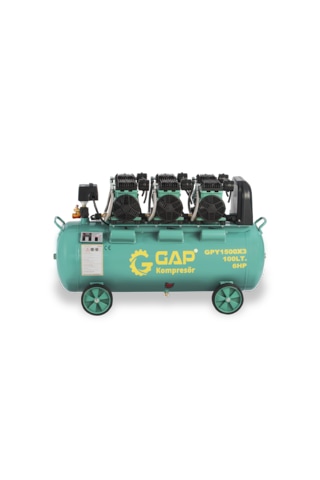 Gap Kompresör Gpy1500x3 6 Hp 8 Bar 100 Lt Sessiz Yağsız Kompresör