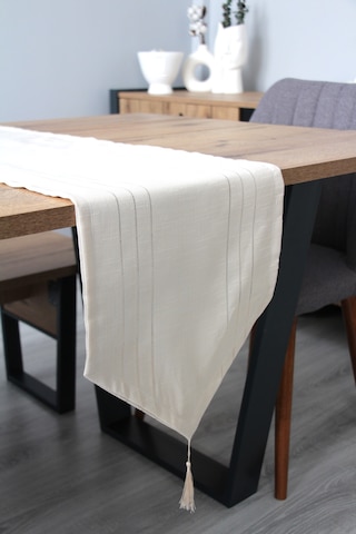 Colber Düz Keten Tek Runner 35 X 140