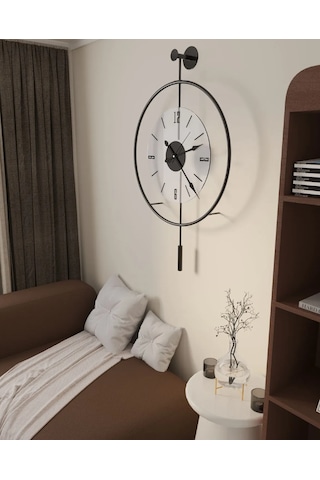 MetaQuartz Aksesuar (Büyük Boy-50*75 cm)Siyah Luxry Şefaf Cam , Modern Dekoratif Metal Cam Siyah