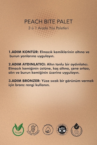 Farmasi Peach Bite Kontür Paleti 3'lü