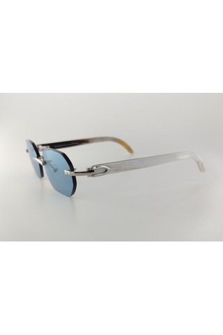 Katsuo Horn 4 Unisex Güneş Gözlüğü Beyaz