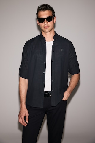 U.s. Polo Assn. Erkek Siyah Gömlek Basic 50324660-vr046