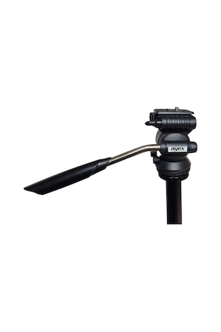 Ayex Kh-2028 Tripod Video Kafa Pan Tilt Head, 360 Dönebilen, Hızlı Bağlantı Plakalı, Metal Kollu